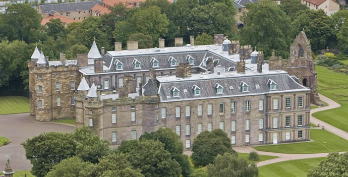 El palacio de Holyroodhouse